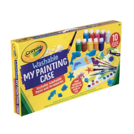 Crayola Kids Creative My Painting Case Washable Paint/Watercolour Craft Set