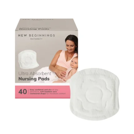 New Beginnings Bamboo Disposable Breast Pads 40 Pack