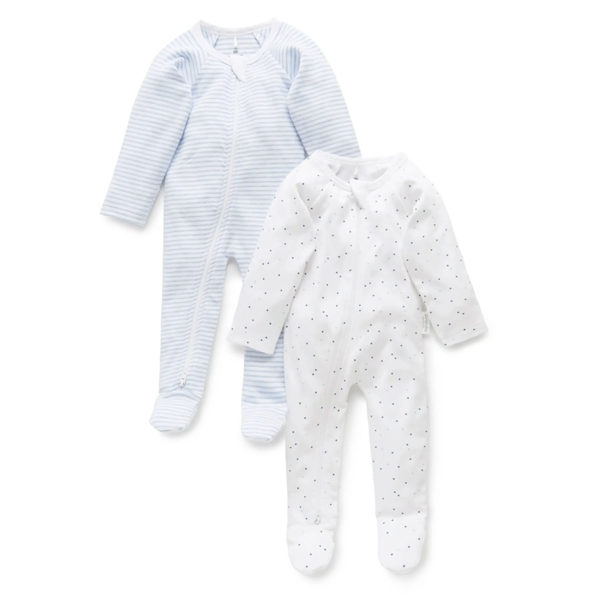 410_Purebaby_2_Pack_Zip_Growsuit_Blue