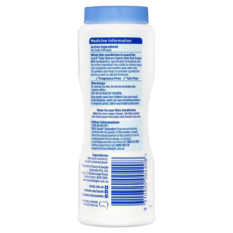 Curash Baby Rash Powder With Cornstarch 100g 2