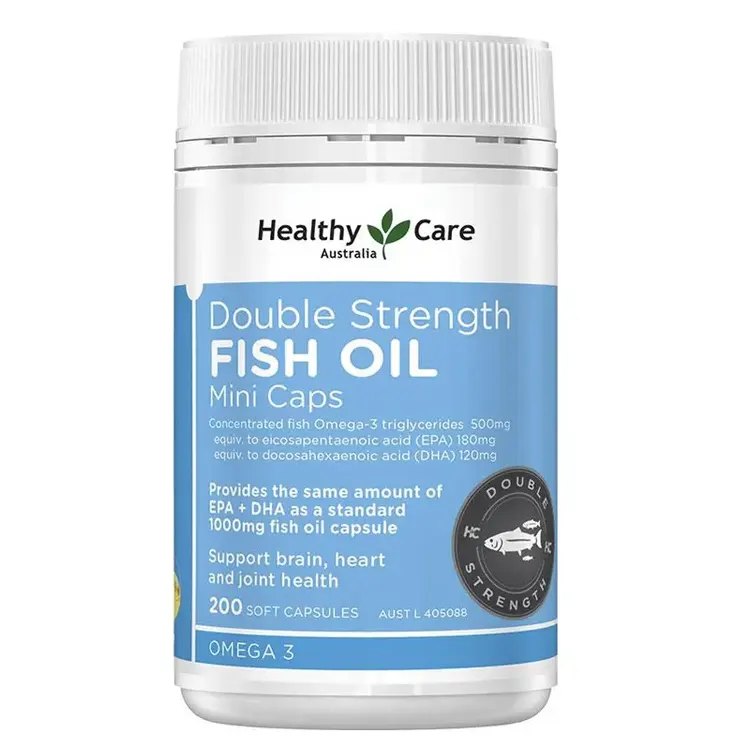 Healthy Care Double Strength Fish Oil Mini 200 Capsules