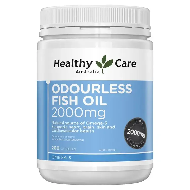 Healthy Care Odourless Fish Oil 2000mg - 200 Caps