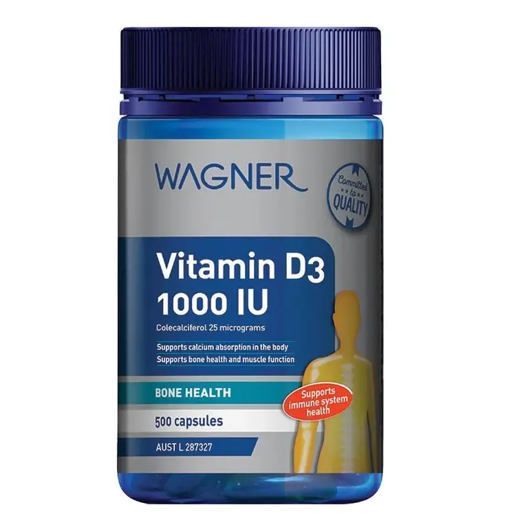 Wagner Vitamin D3 1000IU 500 Capsules Wagner Vitamin D3 1000IU 500 Capsules